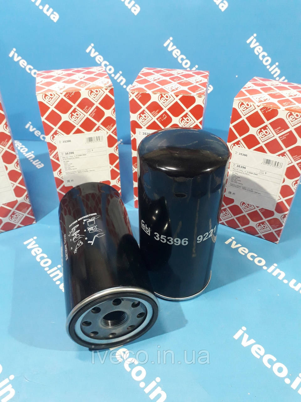 Фільтр масляний Iveco Trakker Stralis EuroStar EuroTech Cursor Astra HD Івеко 2992544 2991741 FEBI 35396 OC474