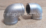 Коліно нержавіюче муфтове 90˚ Ду 100( 4' ) AISI 304, фото 4