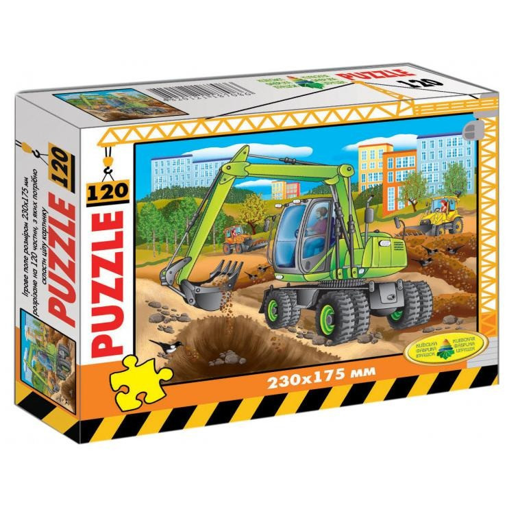 Дитячі mebelimeі пазли Екскаватор 86867, 120 елементіів, фото 1
