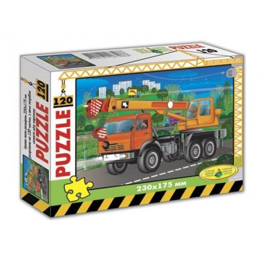 Дитячі mebelimeі пазли Автокран 86898, 120 елементіів, фото 1
