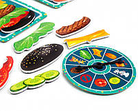 Дитяча магніітна гра mebelime mebelime "Бургер" VT2310-06 укр. мовою, фото 5