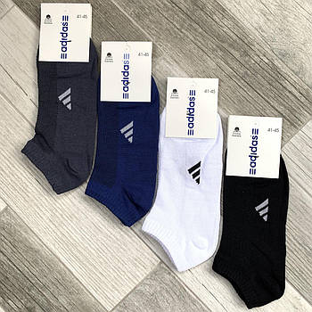 Шкарпетки чоловічі спортивні бавовна з сіткою короткі Adidas, Німеччина, 41-45 розмір, асорті, 12656
