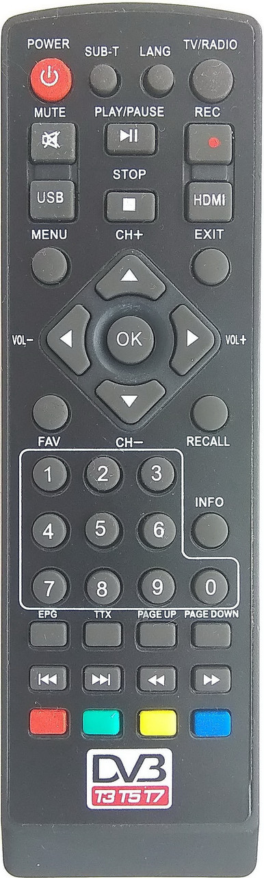 Пульт від тюнера Т2 T3T5T7, фото 1