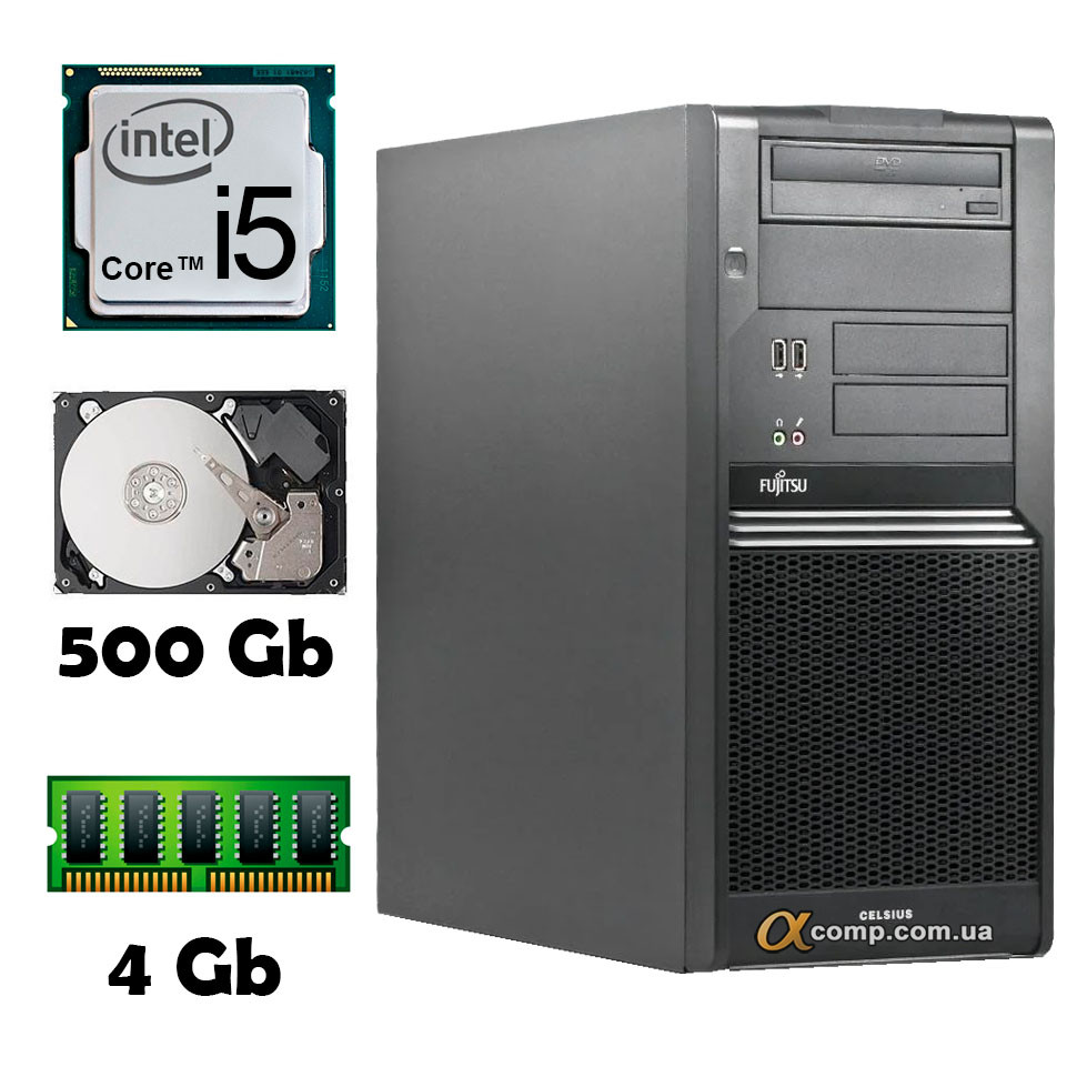 Комп'ютер Fujitsu W480 (i5-650/4Gb/500Gb) БУ