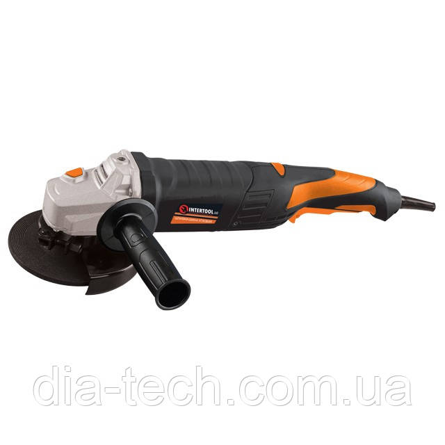 Шліфмашина кутова 1200 Вт, 125 мм, 11000 об./хв INTERTOOL WT-0203