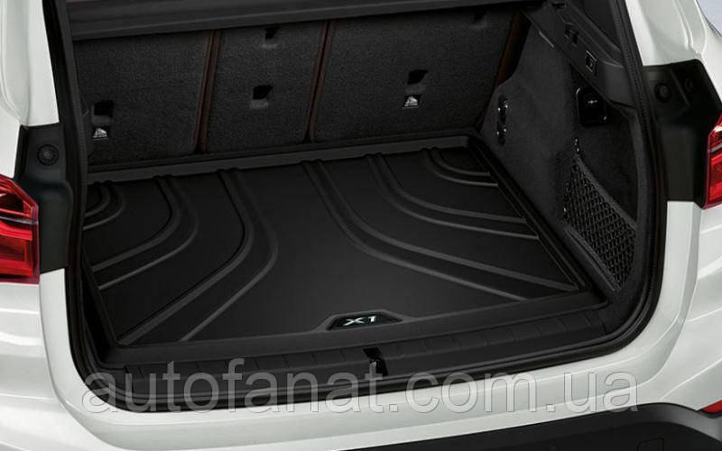 Килимок у багажник BMW X1 (F48) (2016 — 2022), чорний оригінал (51472407168), фото 1