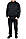 Чоловічий спортивний костюм 040 чорний вставка антрацит, фото 3