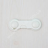 Гачок-блокиратор, замок на меблі, захист від дітей. Білий, фото 2