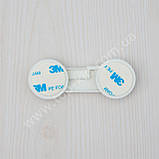 Гачок-блокиратор, замок на меблі, захист від дітей. Білий, фото 4