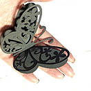 Набір милих 3д метеликів Квітка, об'ємні метелики з картону на скотчі, мітки 3d, фото 3