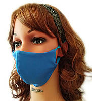 Многоразовая Маска для лица защитная Silenta (маска на лицо), Синяя