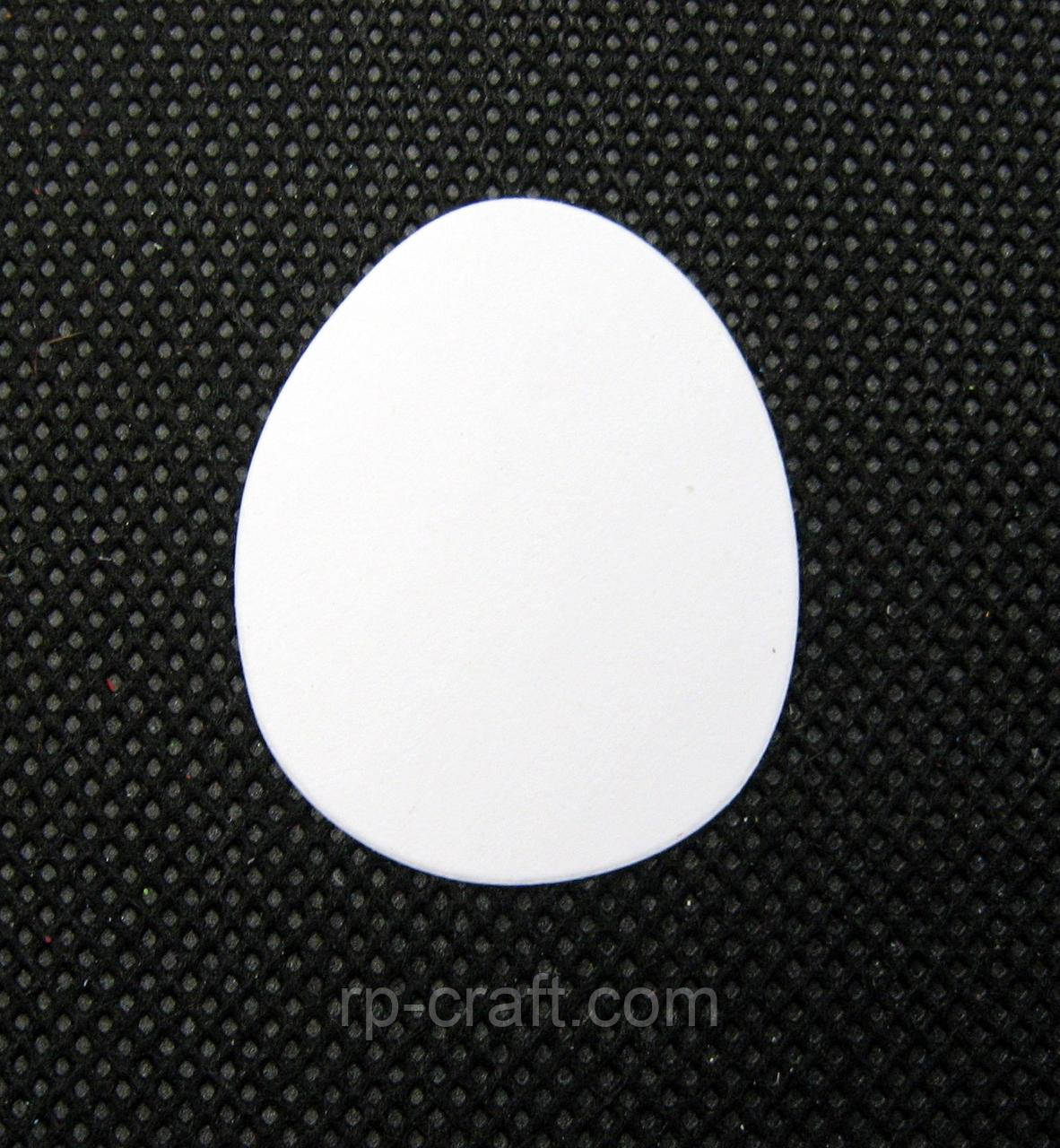 Вирубування з паперу та картону. Яйце, 29х35 мм