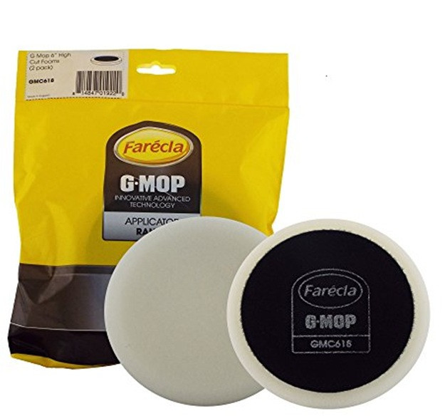 G Mop 6" High Cut Foam Полірувальний круг жорсткий білий. Упаковка 2шт