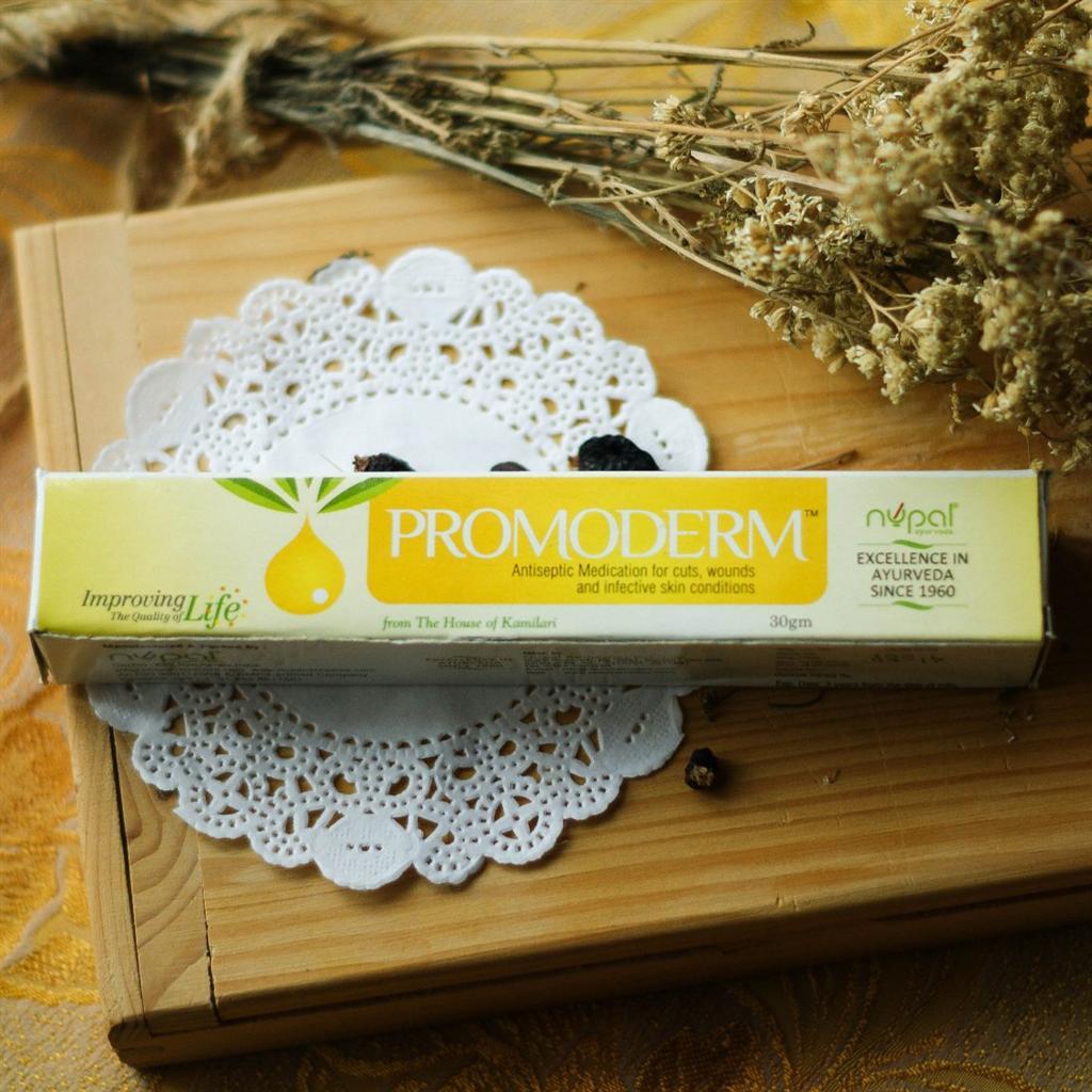 Промодерм (Promoderm Ointment, Nupal Remedies) від прищів, лікування порізів, ран, інфікованої шкіри, 30 грамів