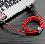 Кабель USB Baseus Cafule Lightning Cable 3M 2A Червоний (CALKLF-R09), фото 3