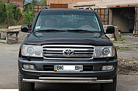 Захист переднього бампера (ус подвійний) Toyota Land Cruiser 100 1998-2007