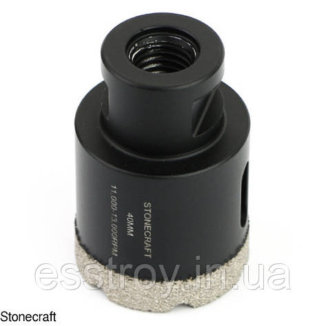 Алмазна коронка d 40 mm х М14 для керамограніту, фото 1