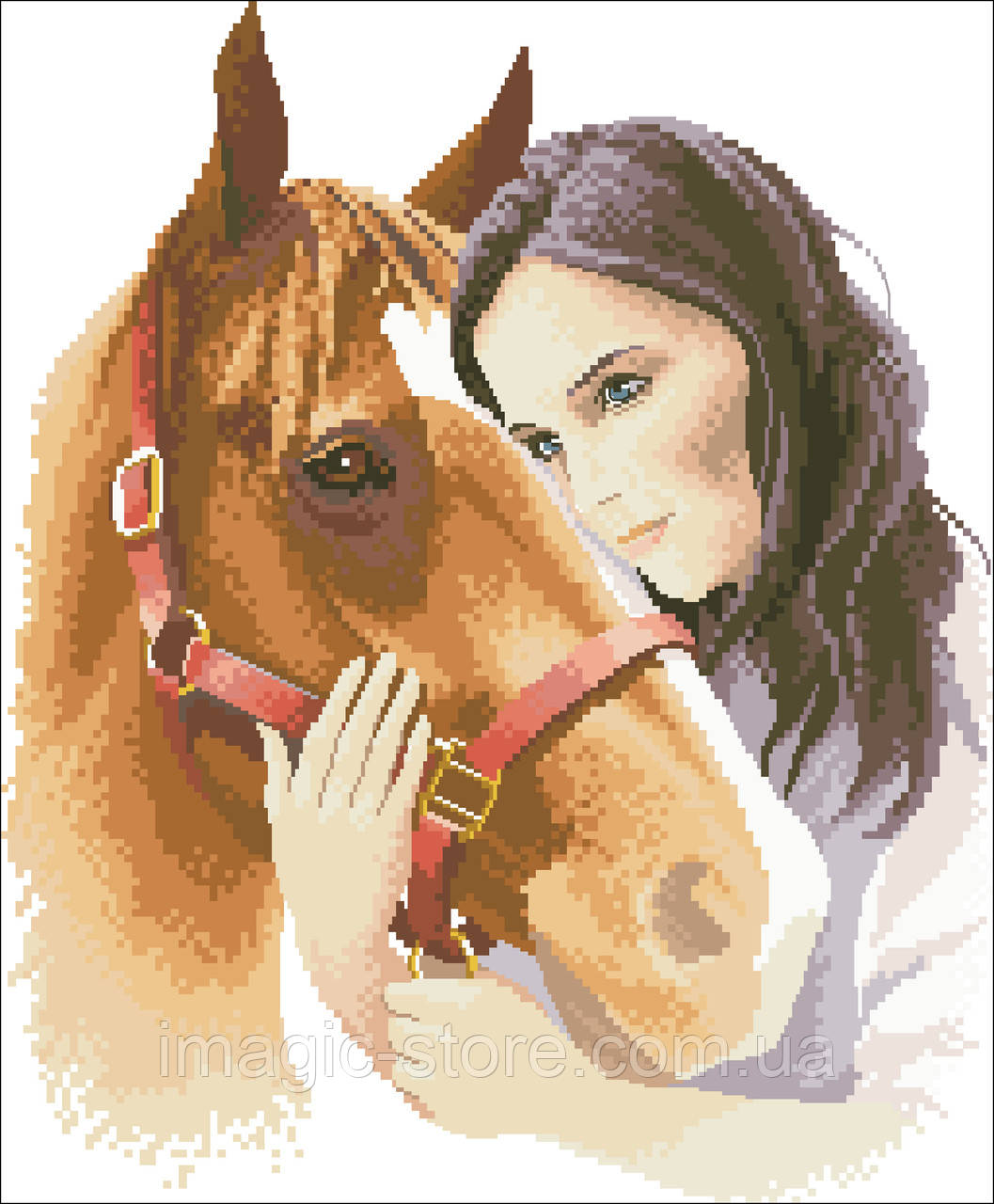 Бумажная Схема для Вышивания Мулине и Бисером. Схема для Вышивки ...