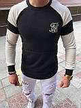Чоловічий світшот Sik Silk M027 чорно-білий, фото 4