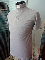 Поло для  священників сірого кольору з коротким рукавом