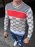 Чоловіча кофта Gucci M029 різнобарвна S, M, XXL, фото 3