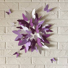 Об'ємні 3d метелики і квіти