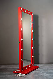 Підлогове гримерное дзеркало з лампочками