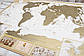 Скретч-мапа світу My Antique Map ENG Постер із прапорами в подарунок! Надзручна скретч-картка в античному стилі, фото 6
