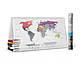 Прозора скретч-мапа світу Travel Map AIR world ENG 96*60 см Стильний подарунок у квартиру й офіс, фото 2
