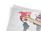 Прозора скретч-мапа світу Travel Map AIR world ENG 96*60 см Стильний подарунок у квартиру й офіс, фото 7