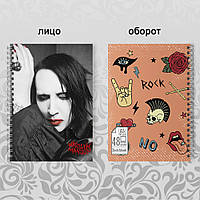 Скетчбук А5 48 л. 150 гр.м² Merilyn Manson