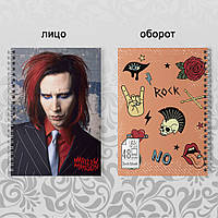 Скетчбук А5 48 л. 150 гр.м² Merilyn Manson 007