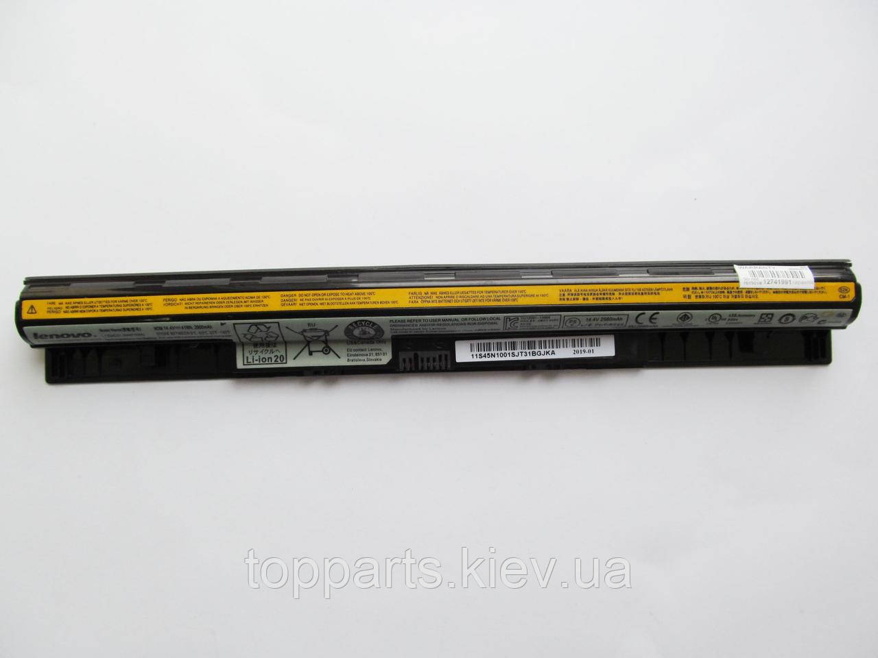 Батарея для ноутбука Lenovo IdeaPad G50/G500s L12S4E01, 2900mAh (41Wh), 4cell, 14.4V, Li-ion, чорна, ОРИГИНАЛ, фото 1