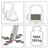 Драбина металева 4-ступінчаста MAX 4 Eurogold 2104, фото 6