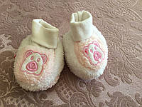 Обувь для новорождённого. Пинетки тёплые