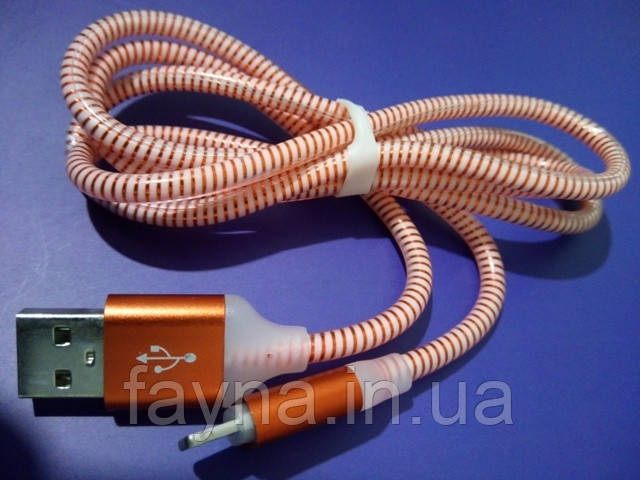 Кабель з підсвічуванням для зарядки Lightning Cable |1m|