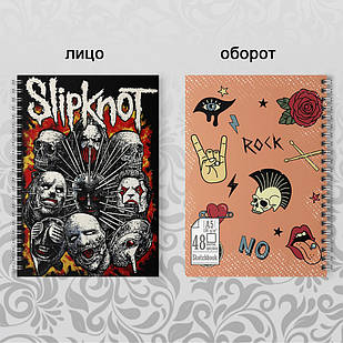 Скетчбук А5 48 л. 150 гр.м²  Slipknot 004, А5