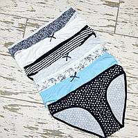 Розмір S. Жіночі труси, набір із 7 штук, бавовна, Туреччина, комплект трусиків різних кольорів, асорті