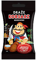 Польские кокосовые драже в шоколаде вкусные Корсар Draze Korsarz TM SKAWA 70г 20шт в упаковке