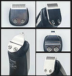 Профессиональная машинка для стрижки волос и бороды Kemei KM-5901 Триммер , Бритва электрическая, фото 8