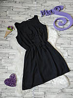 Платье Sophie Gray женское черное шифон размер 44 S