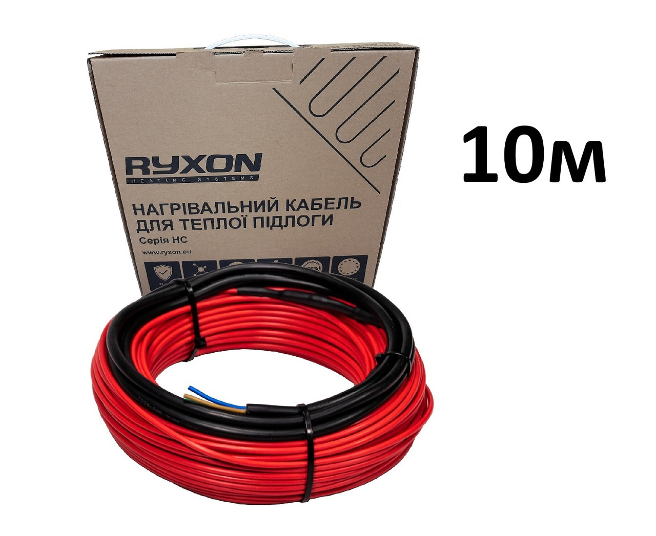 Нагрівальний кабель Ryxon 20 W 3.6 мм двожильний 10 м