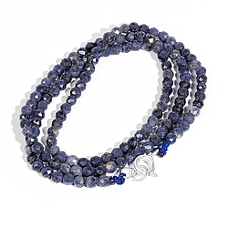 Намисто шнурок із сапфіру синього, Ø3 мм, 259ОС