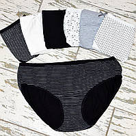 Розмір 3XL (52-54). Стильний набір жіночих трусів, різні кольори, трусики тижневика х/б, Туреччина