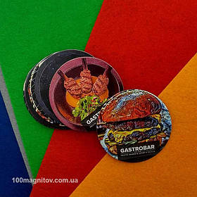 Магнитики под заказ. Диаметр 57 мм 1