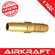 Двосторонній з'єднувач на шланг (латунь) 6*8 мм AIRKRAFT HRC04-05 (адаптер, ялинка), фото 2
