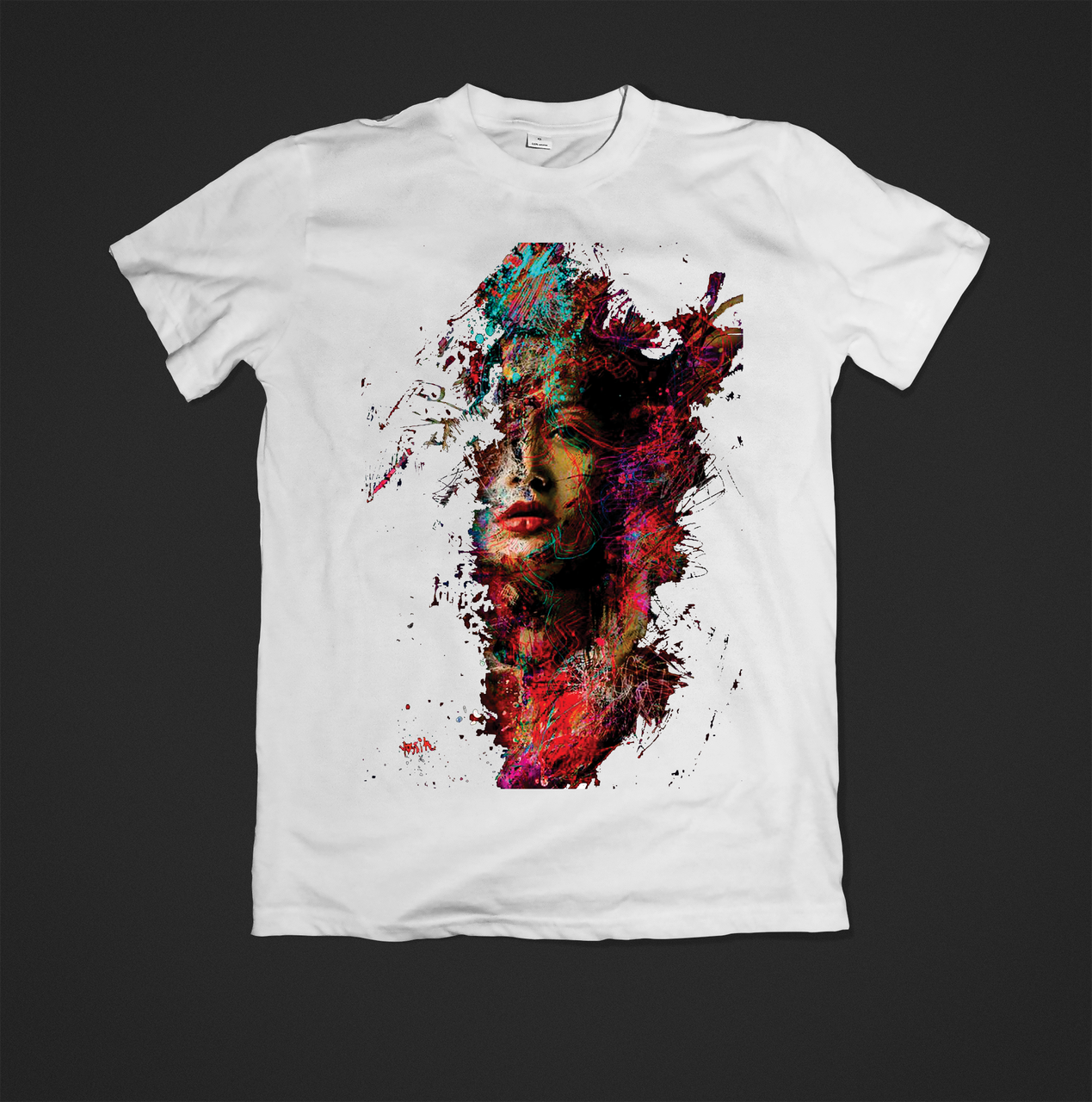 Футболка YOUstyle Face 0098 L White