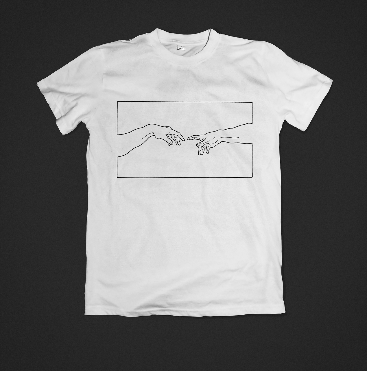 Футболка YOUstyle Fingers 0099 L White