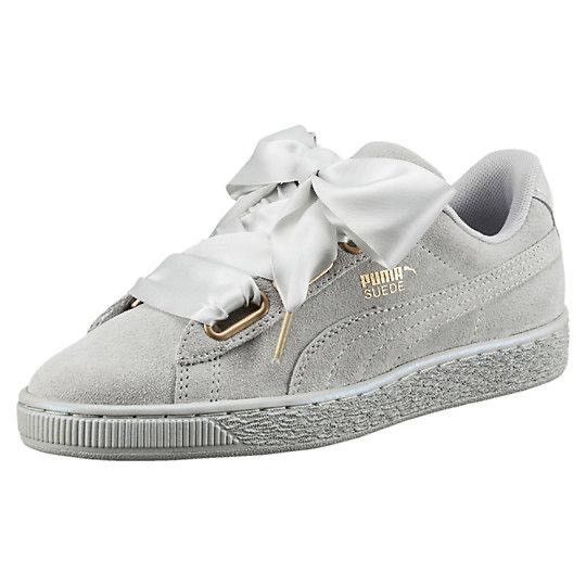 Puma basket top heart negras mujer