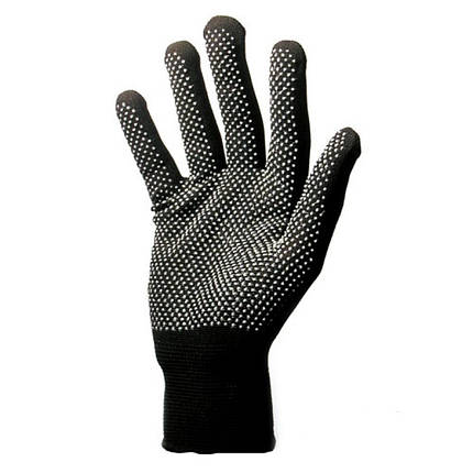 Рукавички робочі стрейчеві мікроточка пвх, фото 1